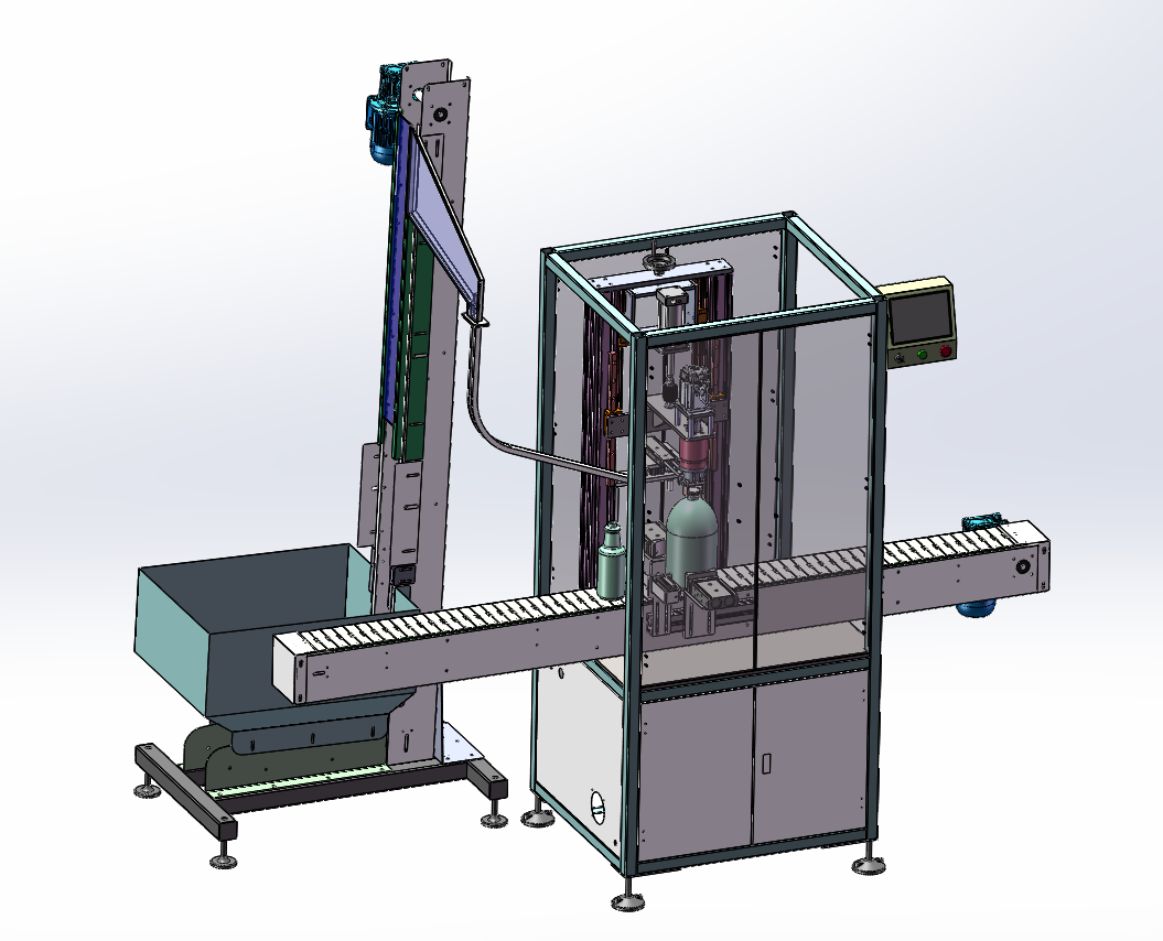 High Speed Auto Capping Machine Automatic Capper Feeding Systems 220V SS304
