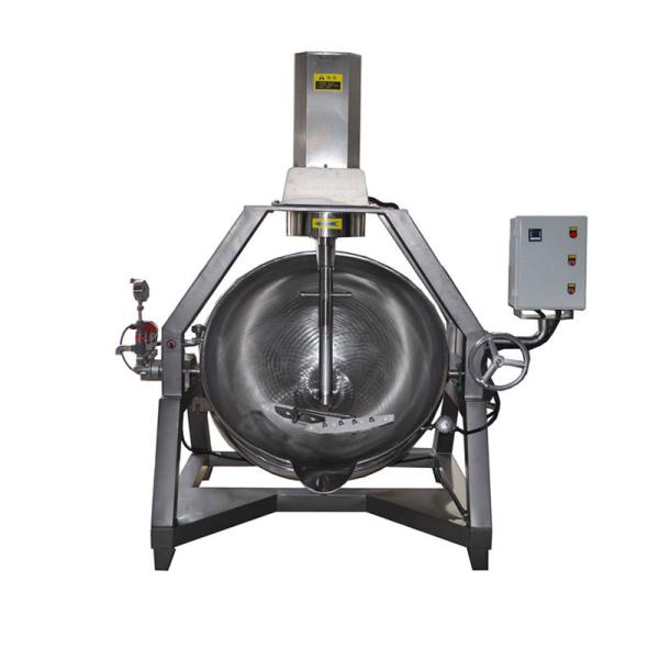 Semi-automatic Jacket Kettle With Mixer 615KG for Vegetable Processing and Soup Making