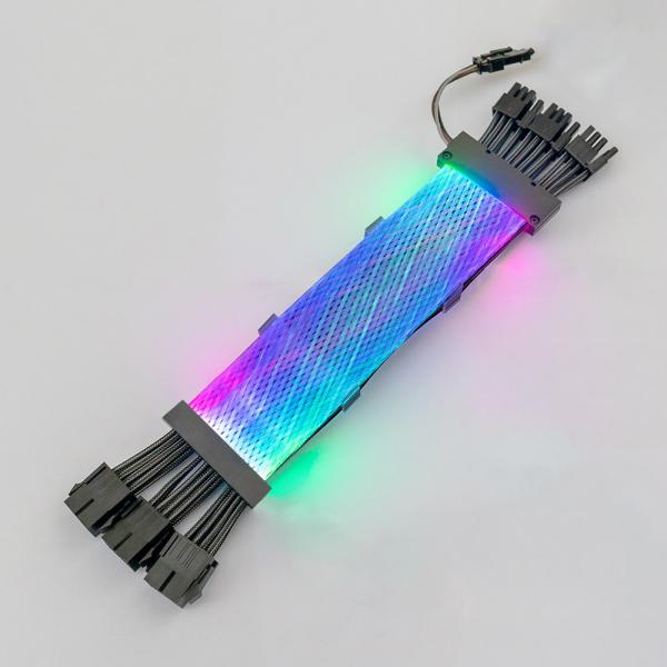 RGB  cable Gaming PC double-headed light-emitting board 12pin turn three 8pin Sync 5V3PIN RGB cable