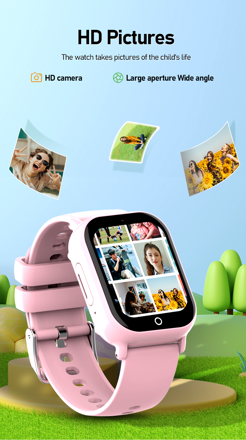 Eraysun Children's Smart Watch SOS WIFI HD Screen Video Call 1.52 Inch GPS Tracker Location 4g Kids Smart Watch Health Monitor