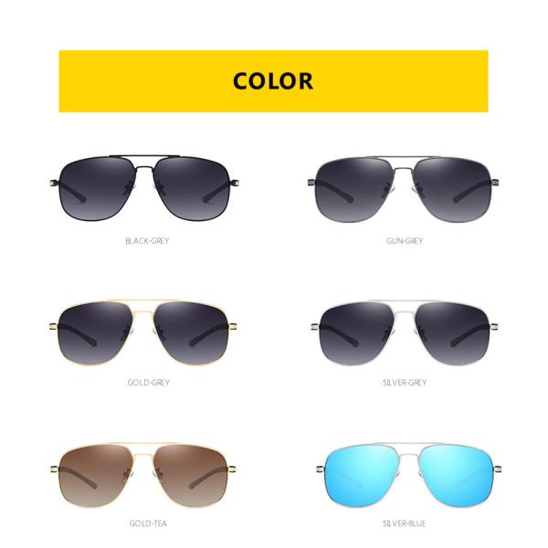Unique Trending Uv400 Polarized Sunglasses BSCI Square Ocean Lens