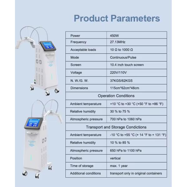 Body Slimming Laser Lipolysis Machine 450W Lumewave Master Fat Removal Machine