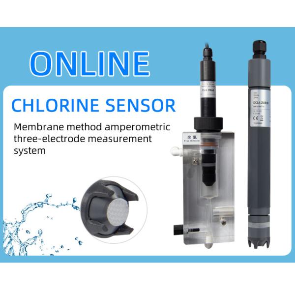 4 - 20 MA Sensor livre de cloro CL4.2 com célula de fluxo para água potável