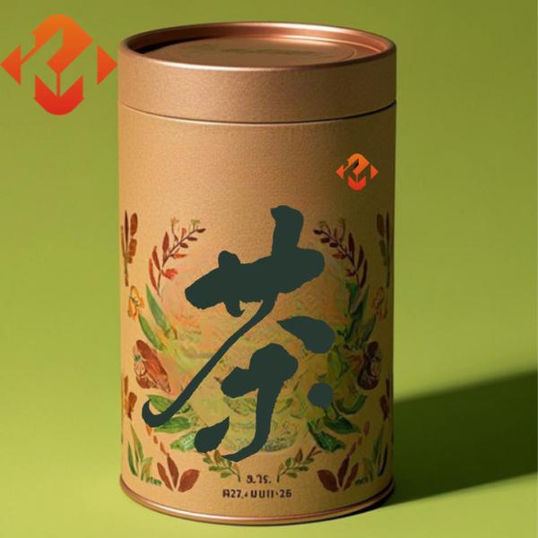 Food Grade Paperboard Tube Packaging Easy Open Glossy Lamination Customization