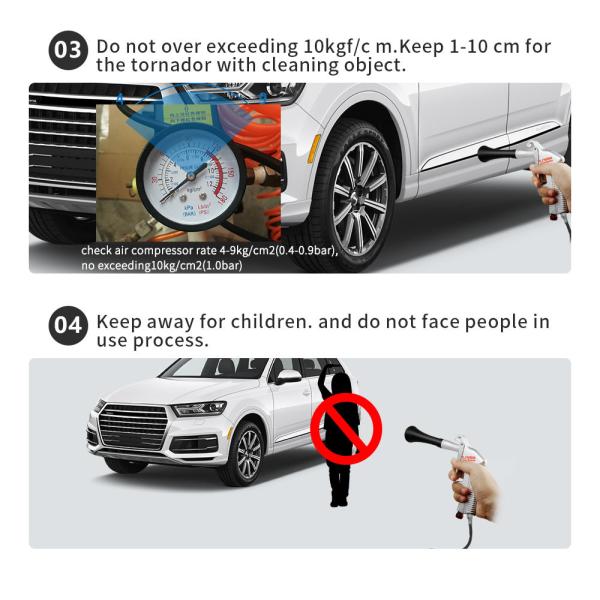 Pistola de lavado de automóviles de aluminio forjado para automóviles Tornador de uso detallado Certificado BSCI