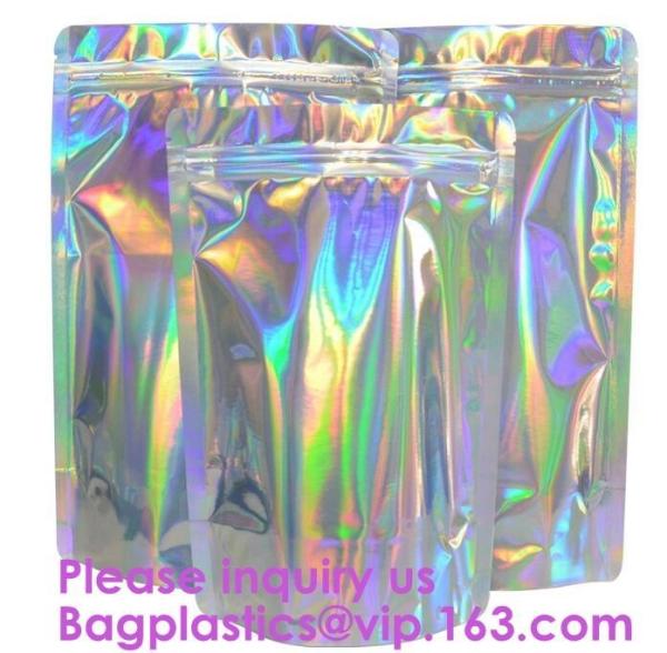 Metalized Shielding Stand Up Pouch / Clear Stand Up Zip Bags Bags Packaging,Aluminum Foil Plastic Pouch Standing Up Spic
