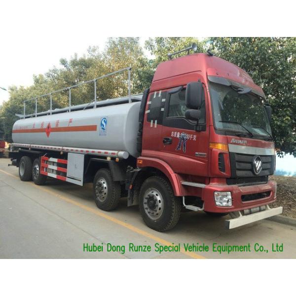 FOTON Petroleum Oil / Gasoline Delivery Truck , Crude Oil Tanker Truck 32000L