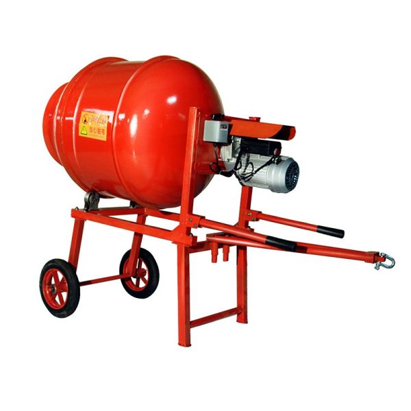 Cement Plant Equipments With Mobile Handcart Frame And Corrosion Resistant Mixing Drum For Concrete Mixing In Construction Sites