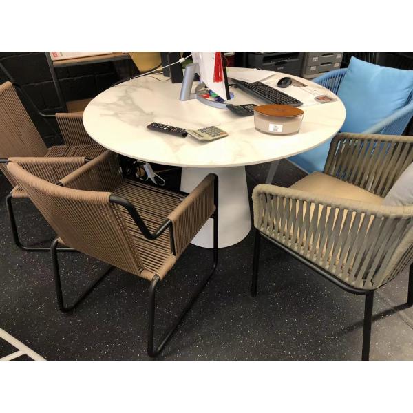 Custom Modern Design Luxury Patio 4 Seater Round Dining Table Modern and Functional