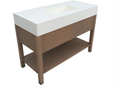 Stand Alone Modern Bathroom Vanity Cabinets Plywood With Solid Wood
