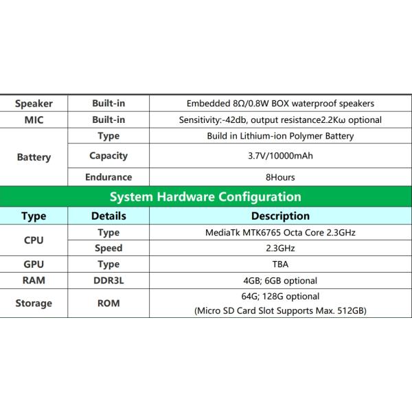 Outdoor HD LCD Rugged Tablet PC Windows10 8000mAh Battery PCAP All In One 8.4 Inch