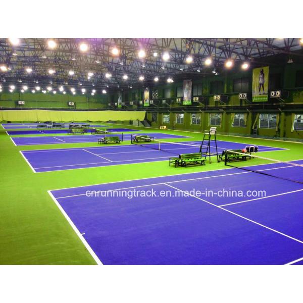 Green Indoor Tennis Court Flooring Thermal Insulation