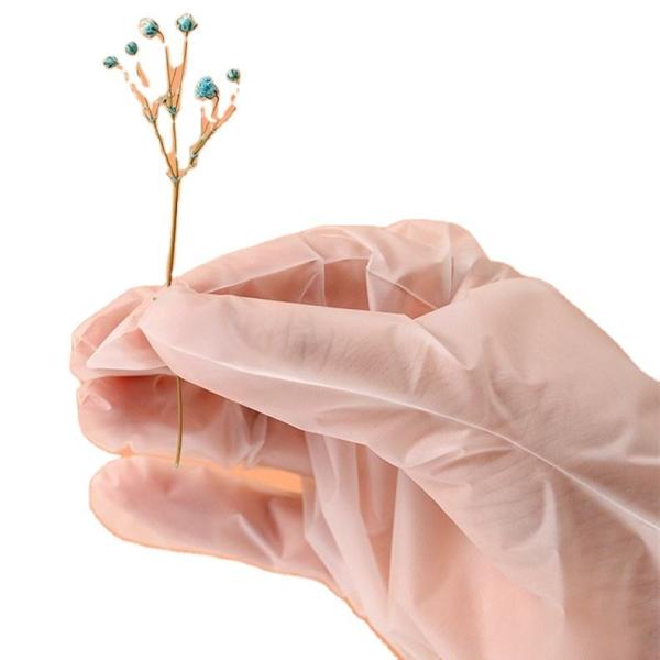 Disposable HDPE PE Gloves Polythene Gloves with Embossed Smooth Surface High Tensile Resistance  Disposable Plastic HDPE Glove Cooking Gloves