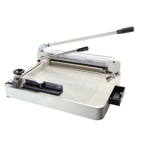 Cortar sem esforço papel grosso com o 868 A3 Heavy Duty Manual Guillotine Trimmer