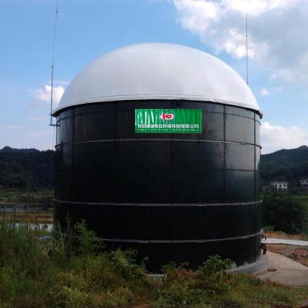 Planta do biogás para o central elétrica de gás de Gobar dos restaurantes