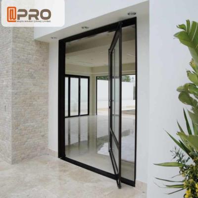 Unique Villa Front Glass Entry Doors / Single Pivot Patio Doors front door pivot door aluminum pivot front door center