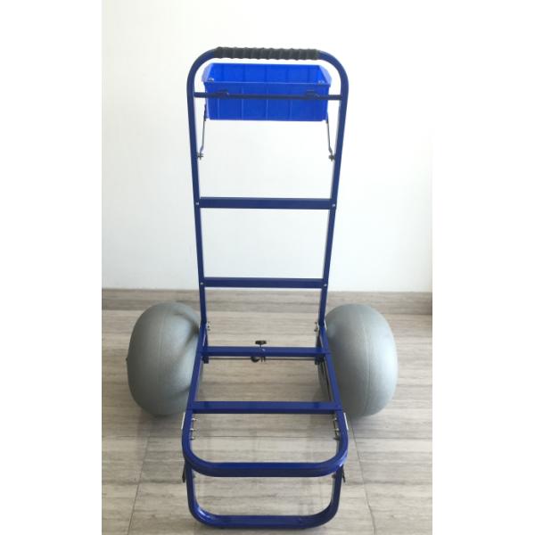 Light Weight Aluminum Foldable Beach Cart 100kg Capacity