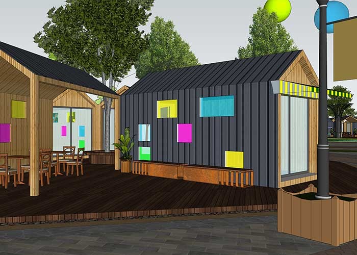 Дома контейнера ISO 40HQ модульные Prefab, дома контейнеров для перевозок доказательства воды
