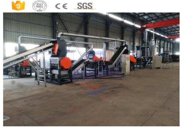 Big Capacity Two Shaft Shredder , Compact Rubber Tire Shredding Machine
