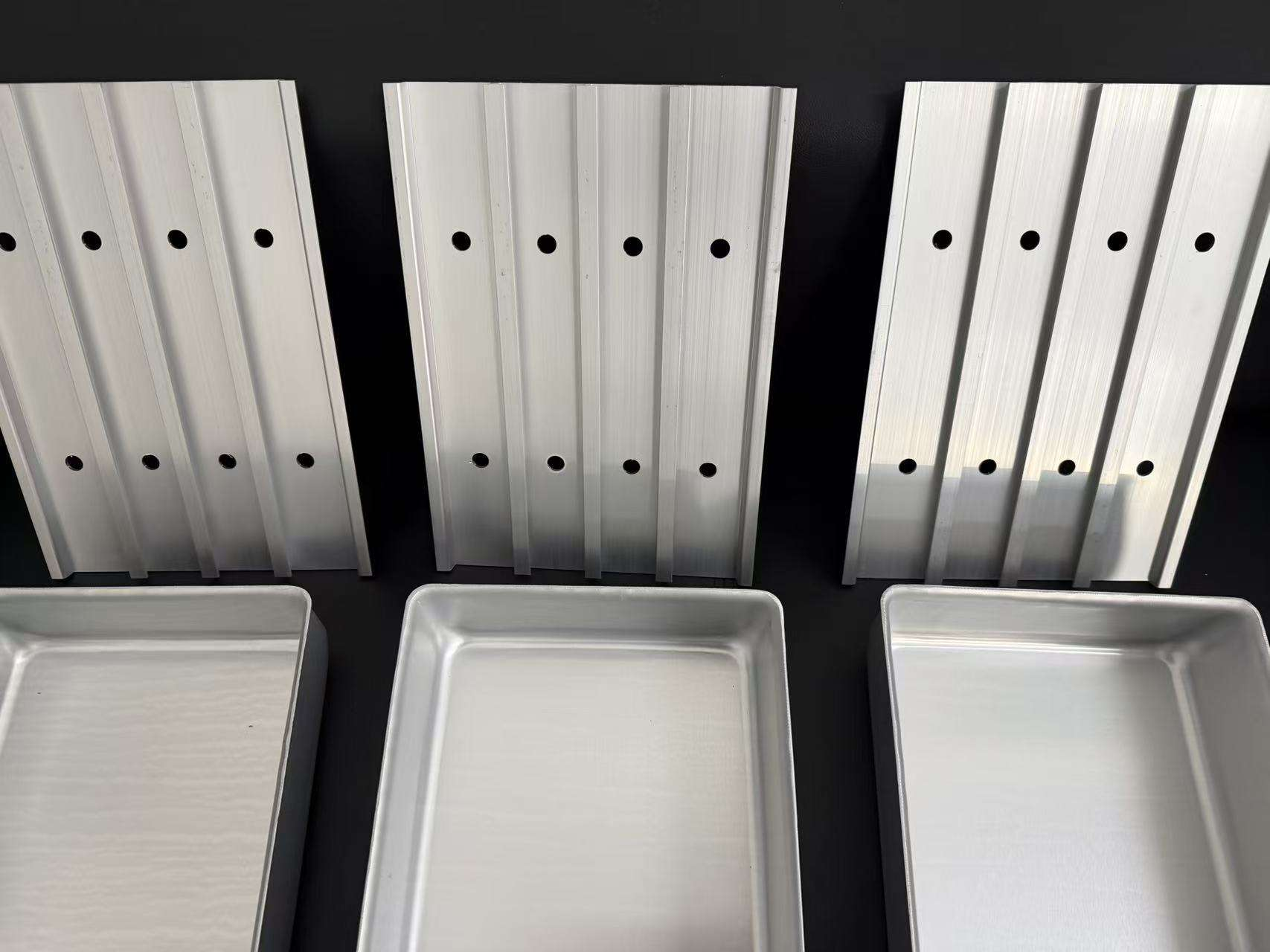 Aluminum Frozen Tray Aluminum Alloy Freezing Box Aluminum Freezer Pan Seafood Tray Seafood Food Aluminum Tray