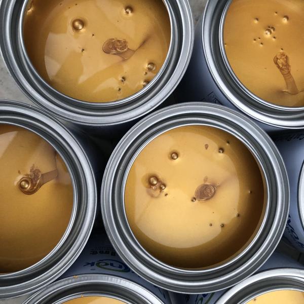 Refinagem de tinta automotiva Golden Pearl / Amarelo Opaco Acrílico Laca Spray, diluidor de tinta, pintura automotiva