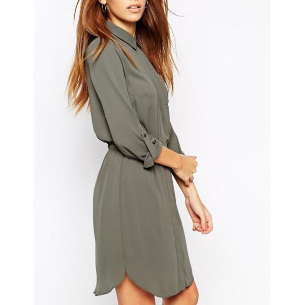 Long Sleeved Warehouse Shirt Dress