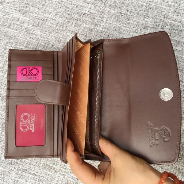 Thailand Authentic  Stingray Skin Female Large Trifold Wallet Genuine Leather Lady Phone Clutch Purse Women's Card Purse