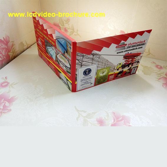 Popular lcd video brochure card with custom logo / Offset printing  for birthday