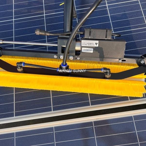 Limpeza física Máquina de lavar de painéis solares elétricos Pintura fotovoltaica escova de limpeza 3.5/5.5/7.5m