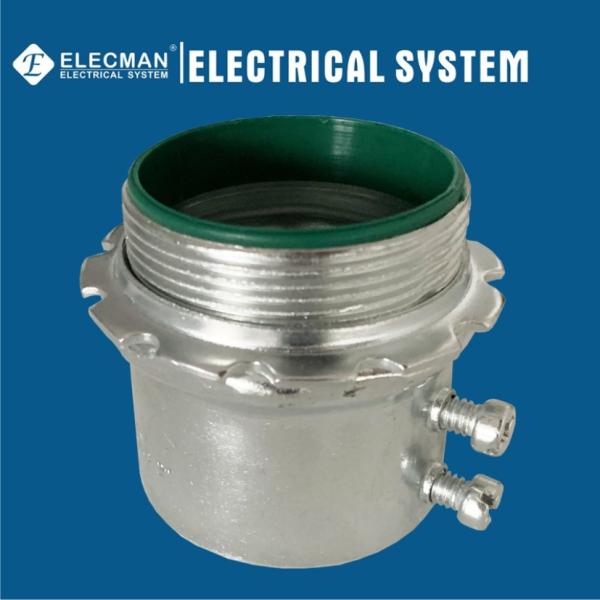 1/2 In - 4 In Insulated Steel EMT Connectors Set Screw Type UL Listed