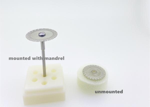 Plated Rapid Zirconia Cutting Burs Flexible 19mm Rotary Cutting Disc For All Ceramics