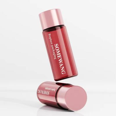 10ml Round PET Bottle Red Bottle With Screw Cap 18 / 410 Neck Size