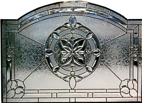 inlaid glass of irregular shape