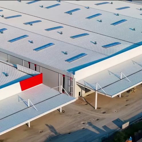 Fast Assembly Bolt Up Prefab Steel Workshop Custom Size Industrial Factory Building