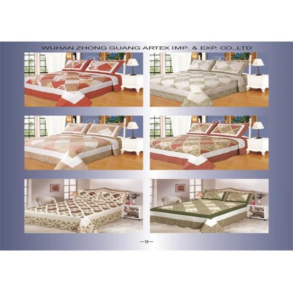 Matched Printed Designs Home Bed Quilts Country Style 180x240cm For Bedcovers