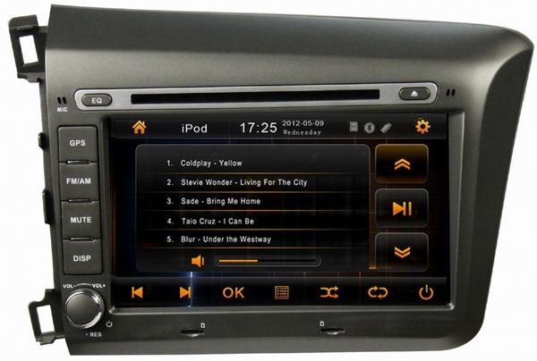 Ouchuangbo car dvd systems for Honda Civic 2012 with car mp3 players OCB-8036