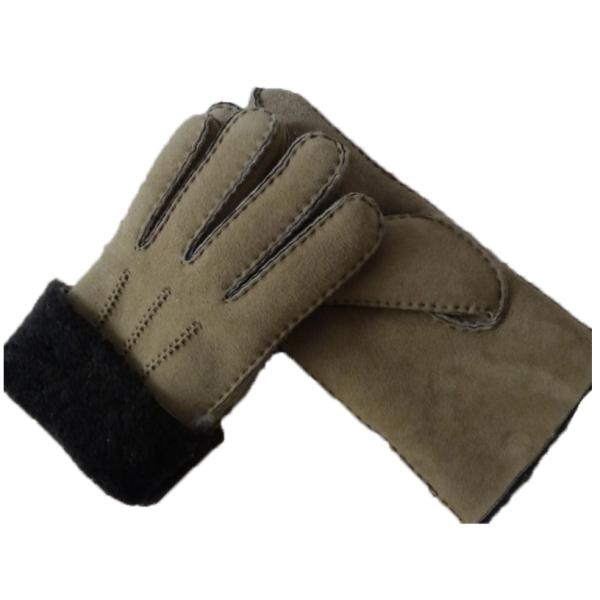 Winter Natural New Zealand Curly Slink Lamb Fur Men Gloves