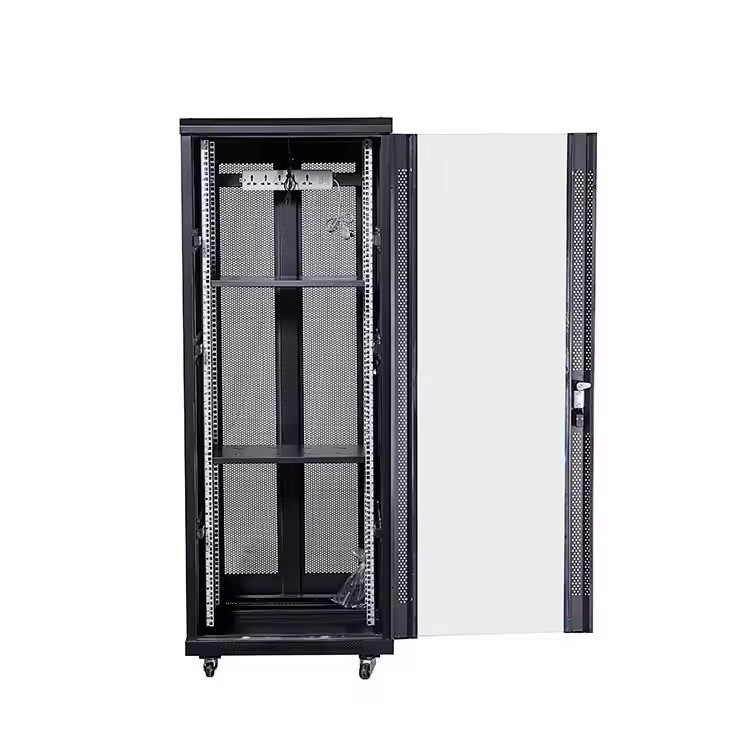 18U 800*800*1000mm Data Center Server Rack with 2.0mm Thickness and Tempered Glass Door