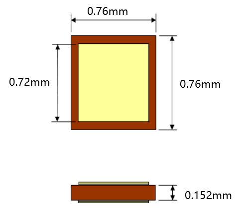 High K Dielectric Single Layer Capacitor 1000pF 50V DC Block Capacitor Epoxy Protection