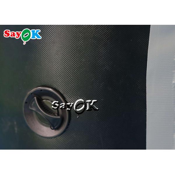 Clear Inflatable Tent 8x4x3mH Black Portable Inflatable Air Tent Airtight Car Spray Booth