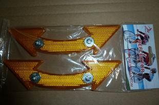Plastic Material Bicycle Spoke Reflectors Arrow Type Colorful Eco - Friendly