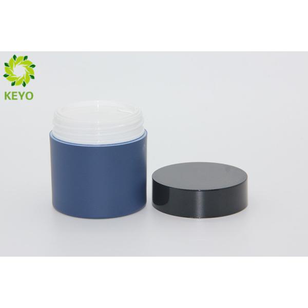 Blue Color Cosmetic Cream Jar , 50g Thick Wall PP Plastic Cream Containers