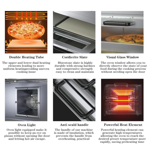 Двухэтажная пиццерия для профессиональной выпечки тортов 585*480*420 мм