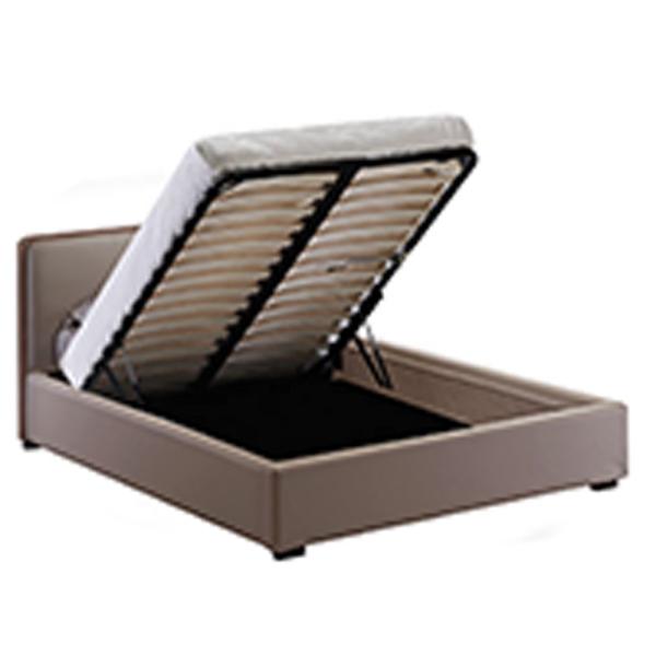 Multiscene Leather Ottoman Bed , Practical Queen Platform Bed With Storage