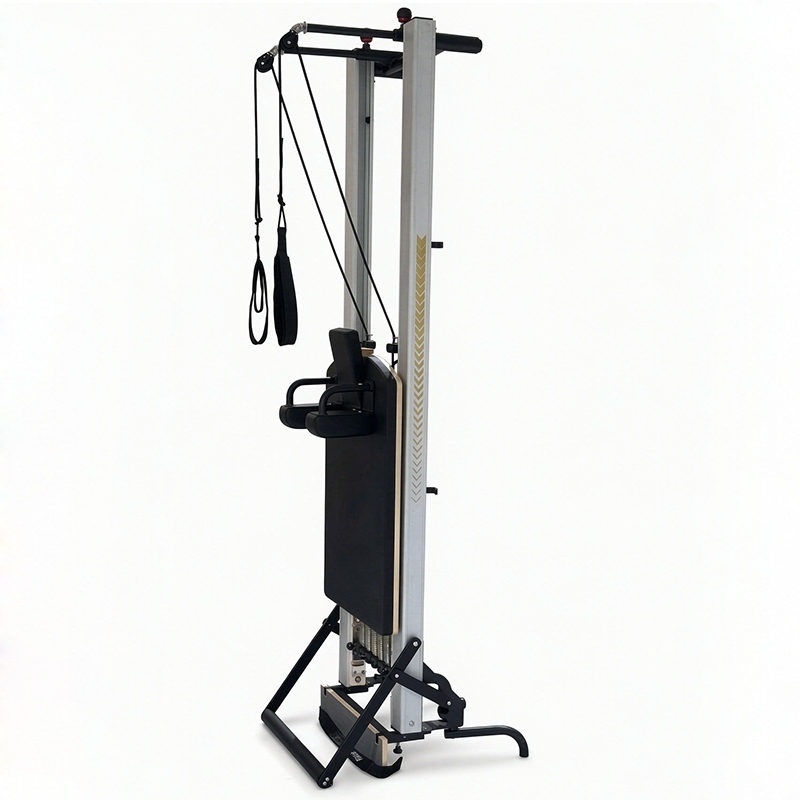 Studio Commercial Aluminum Pilates Reformer Machine Space Saving Lightweight