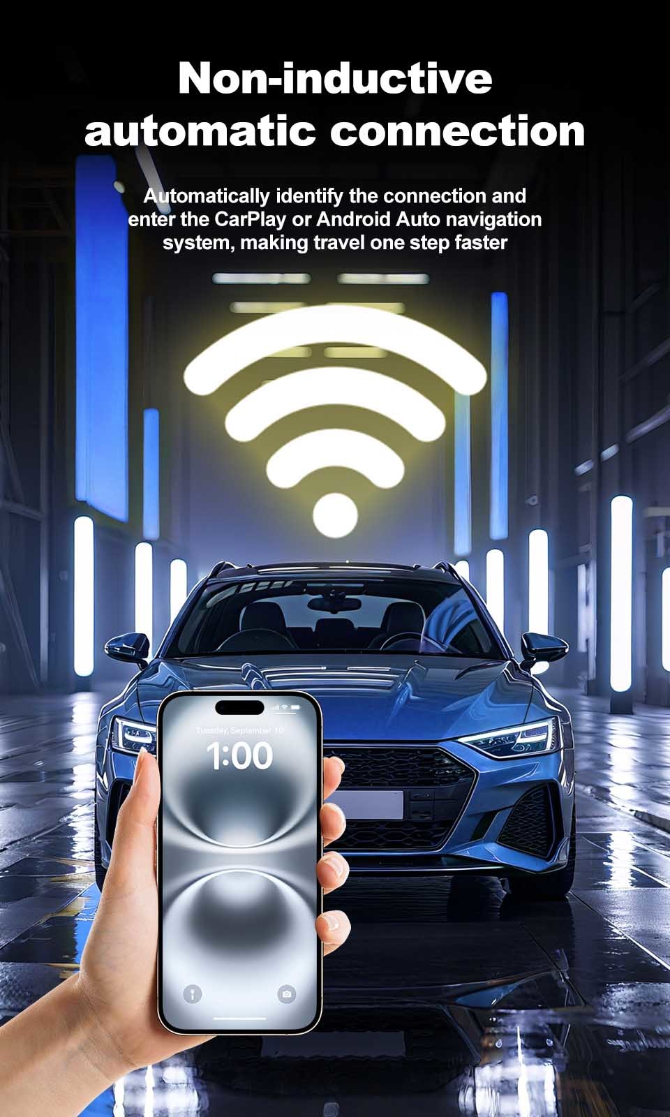 Carplay Android Auto Adapter offers wireless Android Auto upgrade path for vehicles with wired CarPlay and Android Auto systems