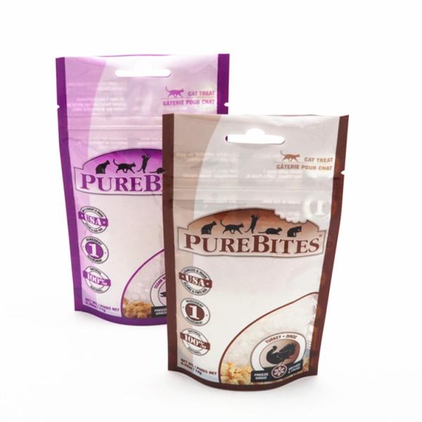 China New Products Plastic Pet Food Packaging Stand Up Zipper Bag
