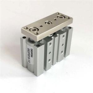 10mm-300mm Compact Pneumatic Air Cylinder MGP Series Silver Color