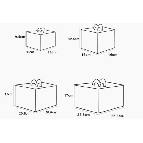 Personalised CYMK Printing Xmas Gift Box For Christmas Cake Sweet Candy 600gsm