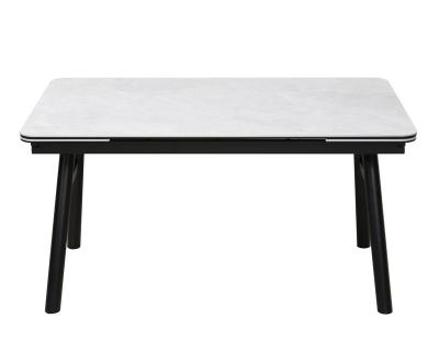 1400mm comprimento mesa de jantar cerâmica com base de ferro